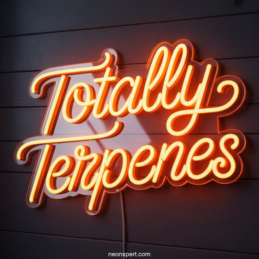 Totally Terpenes weed neon sign - NeonXpertSmallWhite