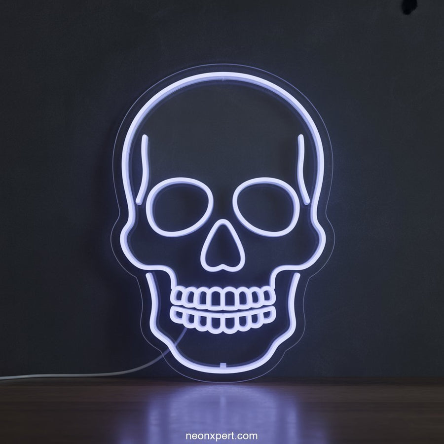 Voodoo Skull LED Neon Sign Neon Light - NeonXpertSmallWhite