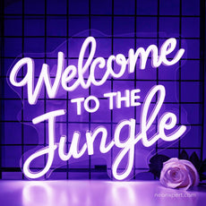 Welcome to the Jungle LED Neon Sign - NeonXpert12 x 10 inPurple