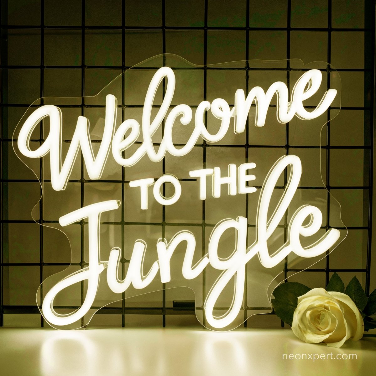 Welcome to the Jungle LED Neon Sign - NeonXpert12 x 10 inWarm White