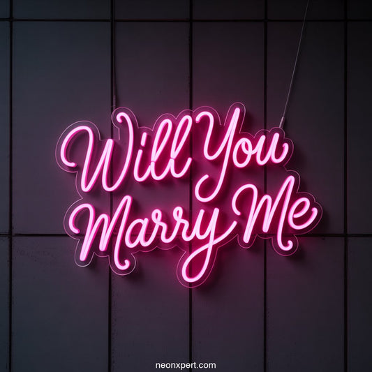 Will You Marry Me Neon Sign Party Decor