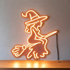 Witch Neon LED Light Up Sign | Halloween Decor Light - NeonXpert