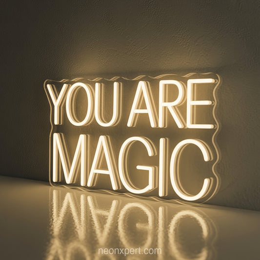 You Are Magic | Empowering Neon Light for Hair Salon - NeonXpertSmallWhite