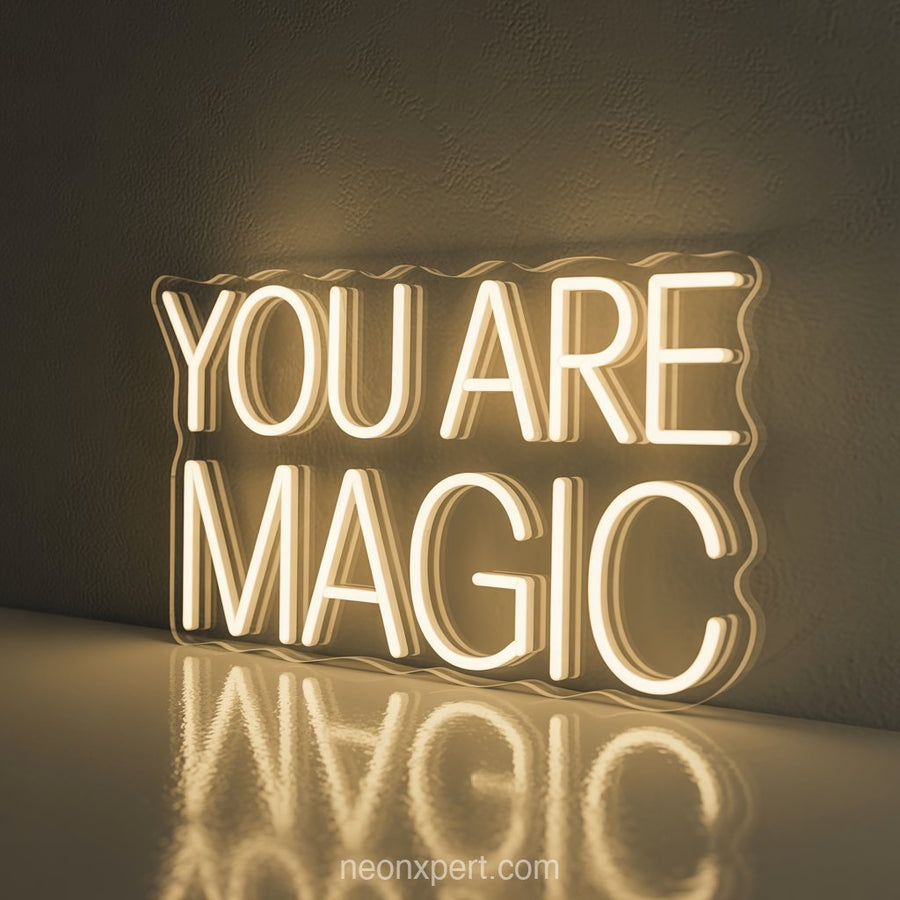 You Are Magic | Empowering Neon Light for Hair Salon - NeonXpertSmallWhite