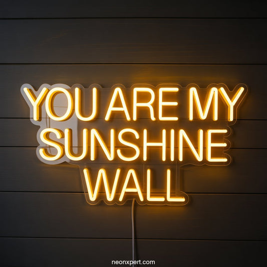 You Are My Sunshine Neon Sign for Home Decor - NeonXpertSmallWhite