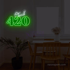 420 Weed LED Neon Sign – Stylish Cannabis-Inspired Lighting Decor - NeonXpert