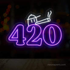 420 Weed LED Neon Sign – Stylish Cannabis-Inspired Lighting Decor - NeonXpert