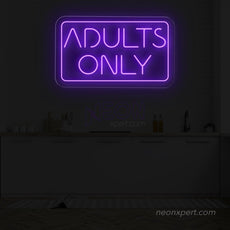 Adults Only Neon Sign | LED Neon Light - NeonXpert