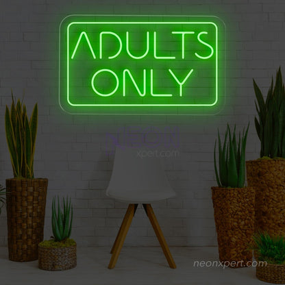 Adults Only Neon Sign | LED Neon Light - NeonXpert