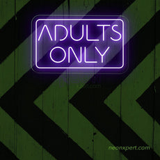 Adults Only Neon Sign | LED Neon Light - NeonXpert