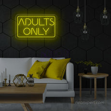 Adults Only Neon Sign | LED Neon Light - NeonXpert