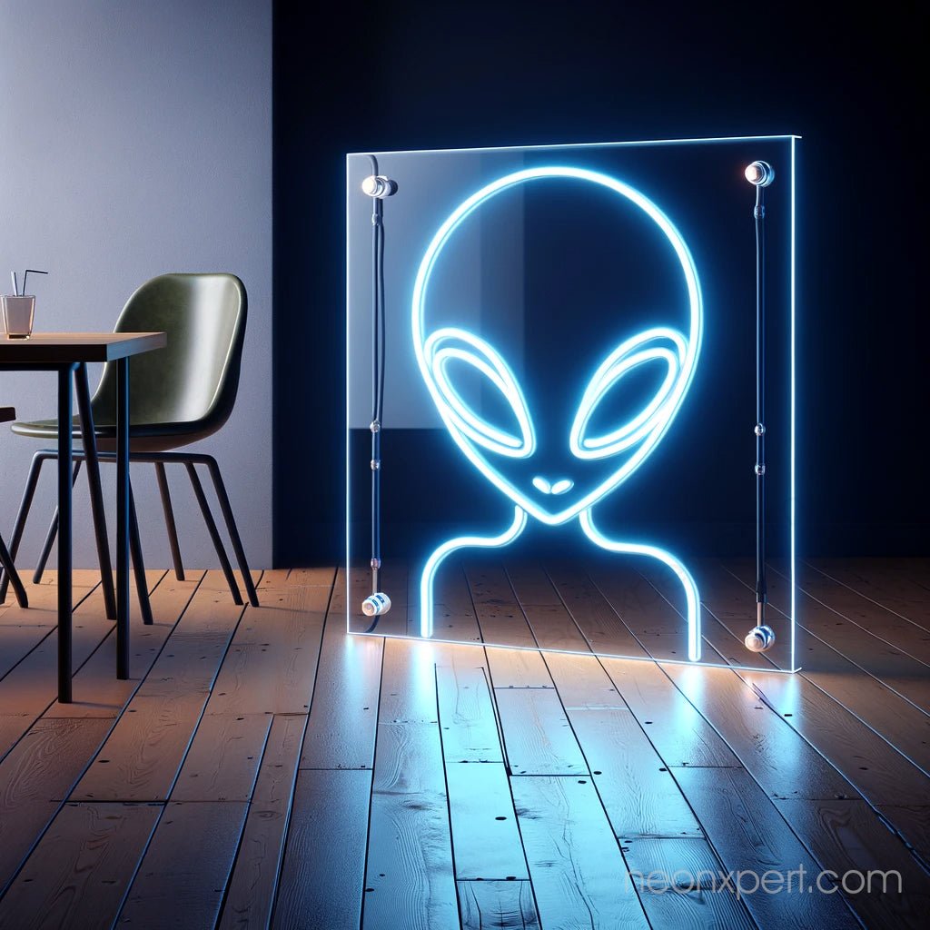Alien Neon Sign Blue - NeonXpert