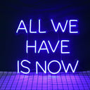 All we have is NOW Led Neon Sign - NeonXpert