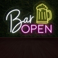 Bar Open LED Neon Sign for Home Bar | Light-Up Sign - NEONXPERT