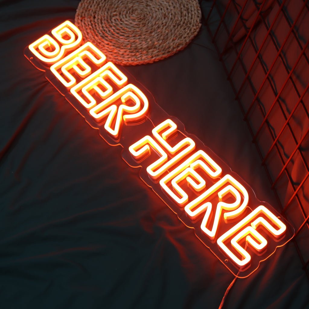Beer Here Bar Led Neon Sign - NeonXpert