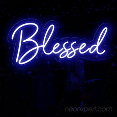 Blessed LED Neon Sign – Light Up Your Space with LED Light - NeonXpert