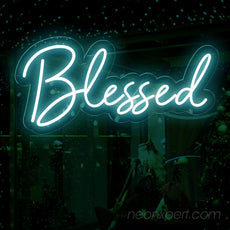 Blessed LED Neon Sign – Light Up Your Space with LED Light - NeonXpert