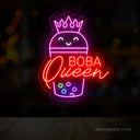 Boba Queen Neon Sign - Vibrant LED Light for Boba Enthusiasts - NeonXpert