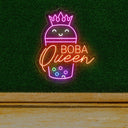 Boba Queen Neon Sign - Vibrant LED Light for Boba Enthusiasts - NeonXpert