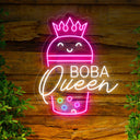 Boba Queen Neon Sign - Vibrant LED Light for Boba Enthusiasts - NeonXpert