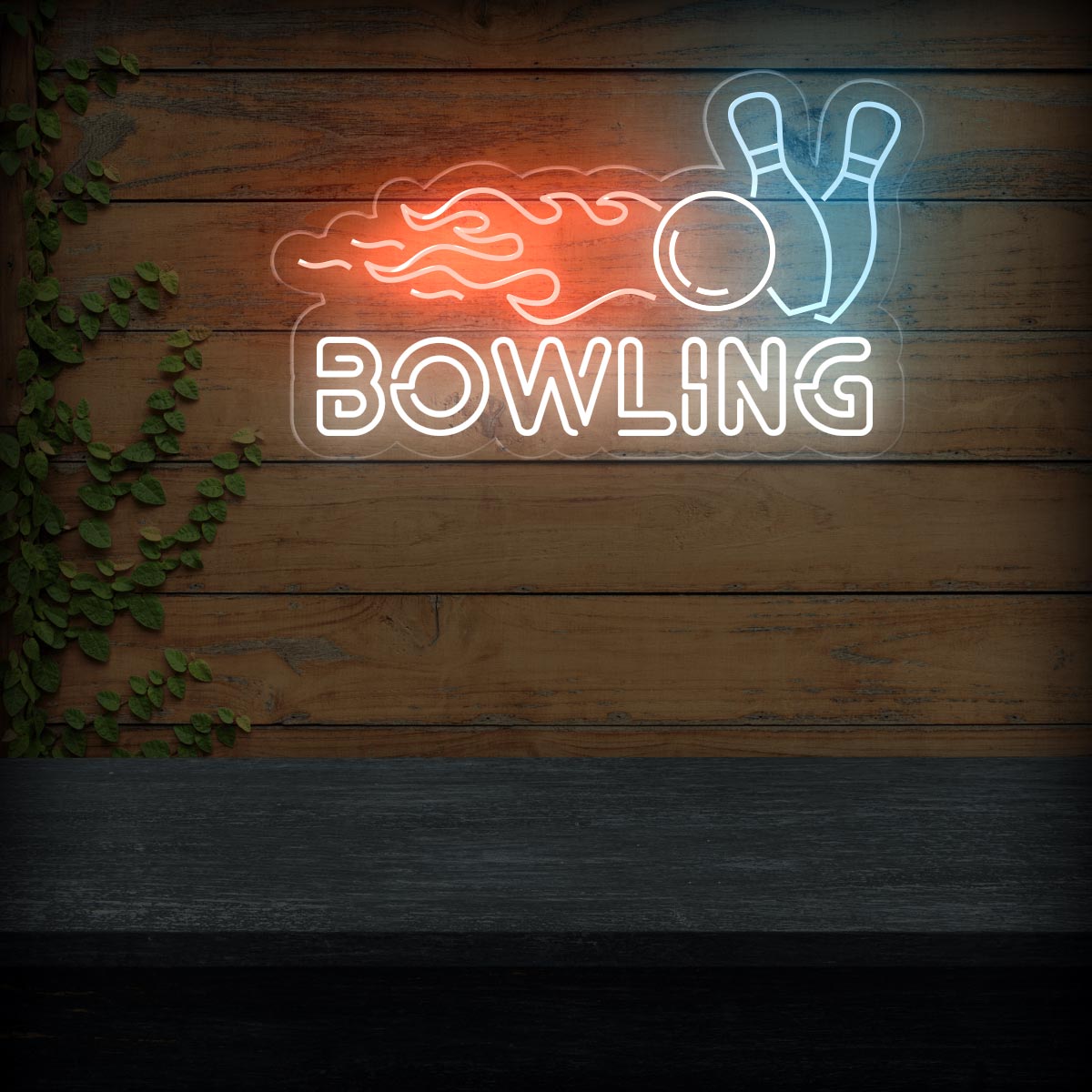 Bowling Neon Sign - Perfect for Alleys & Game Room Decor - NEONXPERT