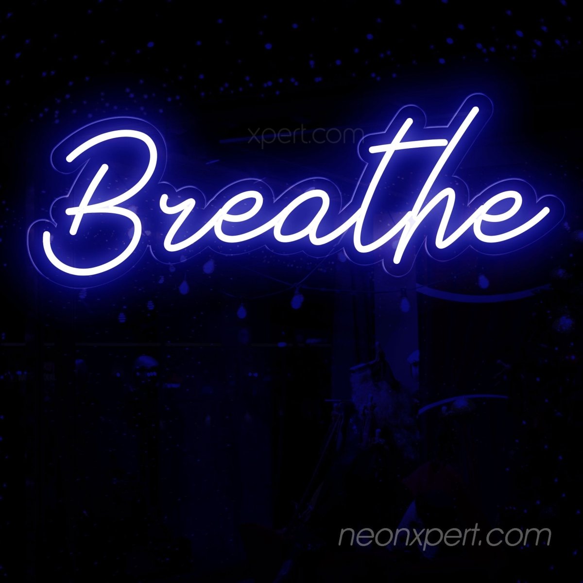 Breathe Neon Sign - Inhale Positivity - NeonXpert
