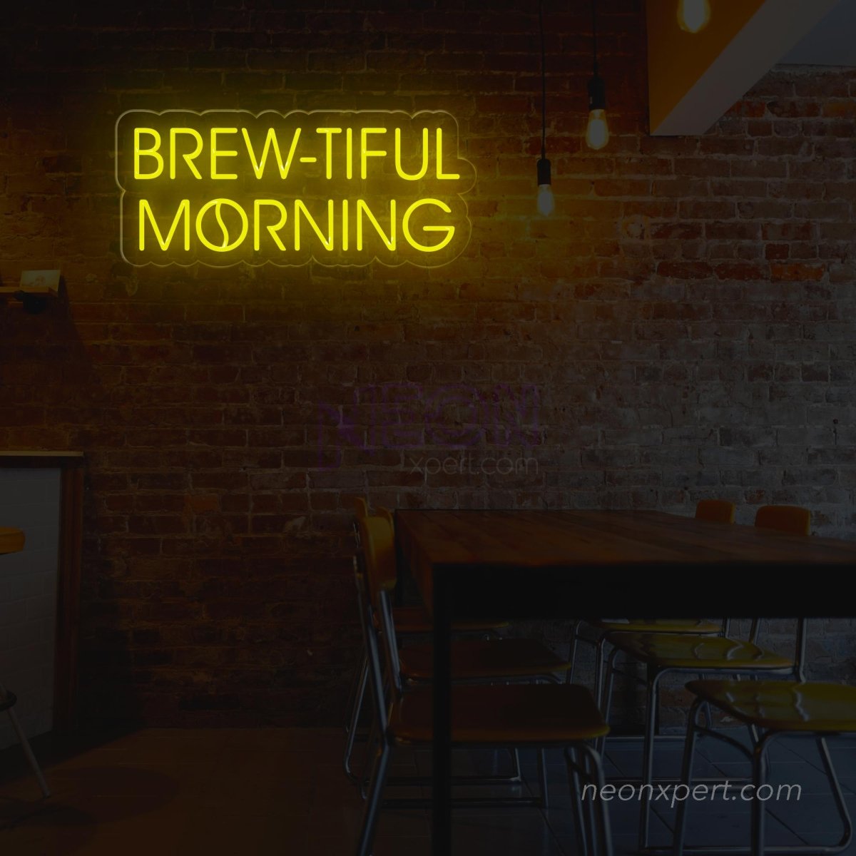 Brew-tiful Morning | Coffee Neon Sign - Energize Your Space - NeonXpert