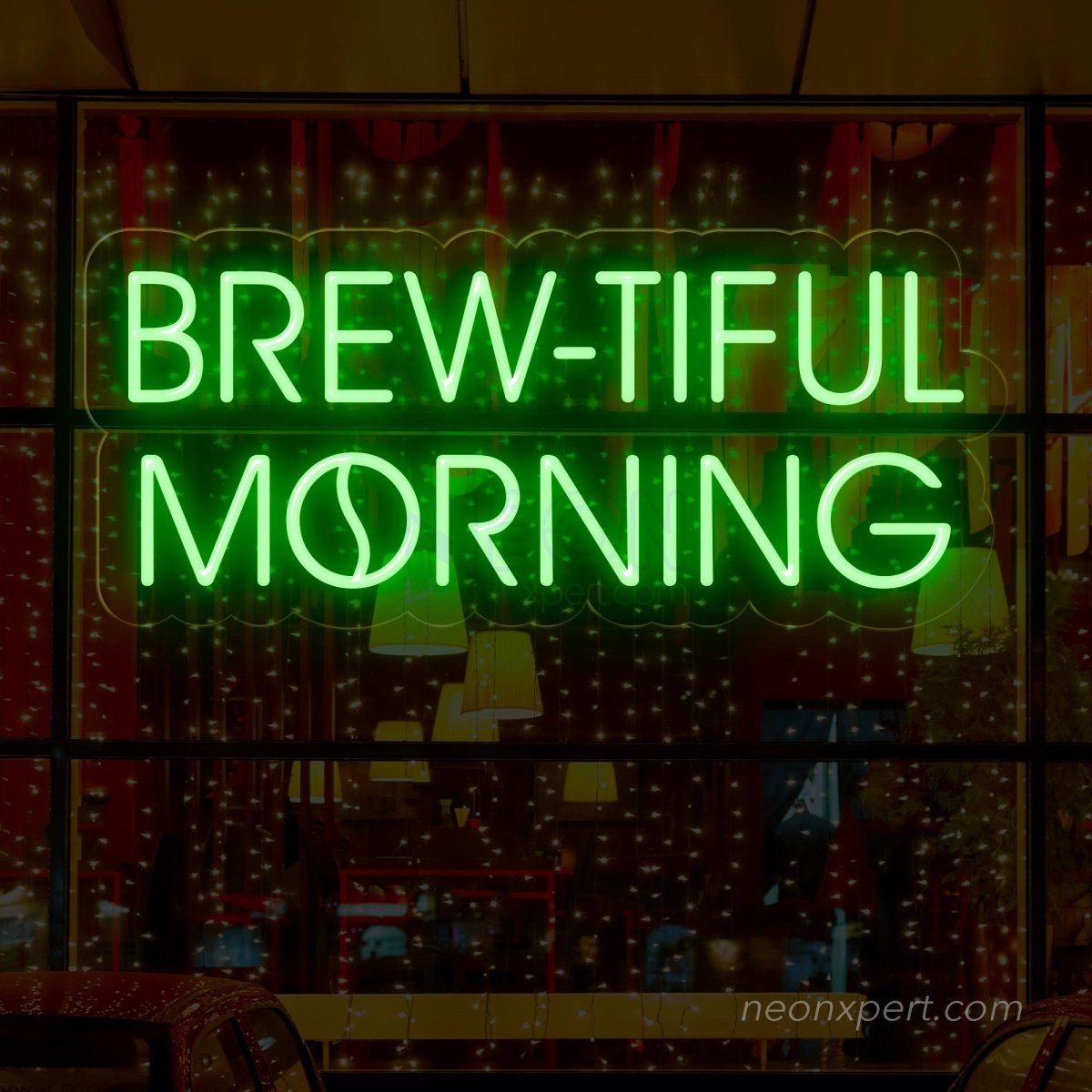Brew-tiful Morning | Coffee Neon Sign - Energize Your Space - NeonXpert
