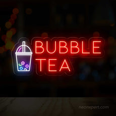 Bubble Tea LED Neon Sign | Vibrant Neon Display for Tea Shops - NeonXpert