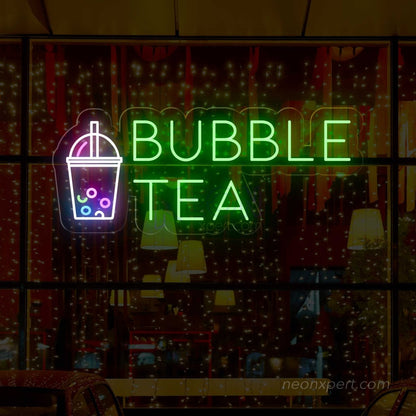 Bubble Tea LED Neon Sign | Vibrant Neon Display for Tea Shops - NeonXpert