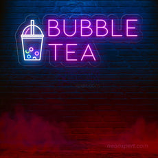 Bubble Tea LED Neon Sign | Vibrant Neon Display for Tea Shops - NeonXpert