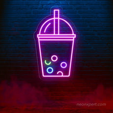 Bubble Tea Neon Sign - LED Showcase for Boba Tea Stores - NeonXpert