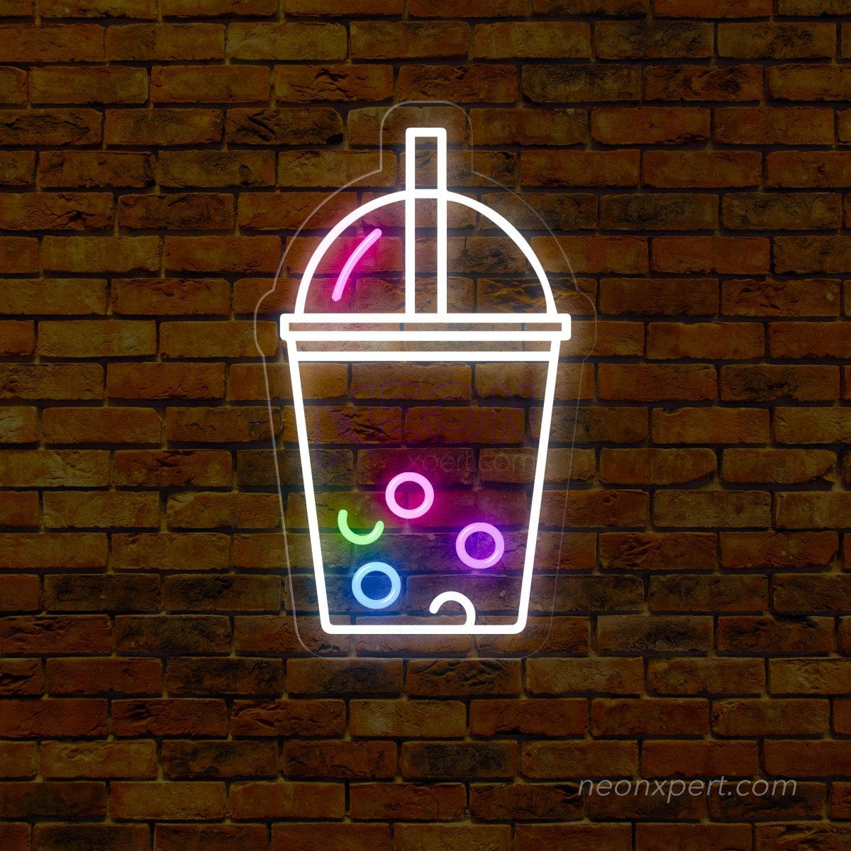 Bubble Tea Neon Sign - LED Showcase for Boba Tea Stores - NeonXpert