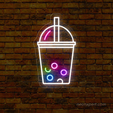 Bubble Tea Neon Sign - LED Showcase for Boba Tea Stores - NeonXpert