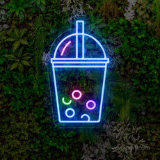 Bubble Tea Neon Sign - LED Showcase for Boba Tea Stores - NeonXpert