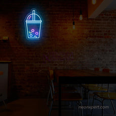 Bubble Tea Neon Sign - LED Showcase for Boba Tea Stores - NeonXpert