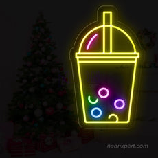 Bubble Tea Neon Sign - LED Showcase for Boba Tea Stores - NeonXpert