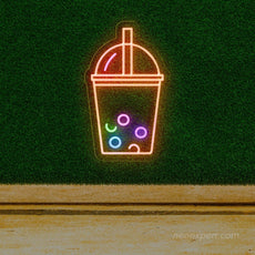 Bubble Tea Neon Sign - LED Showcase for Boba Tea Stores - NeonXpert