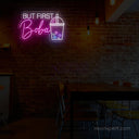 But First Boba LED Sign: Illuminating Boba Bliss for Tea Enthusiasts - NeonXpert
