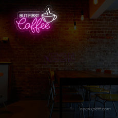 But First Coffee LED Neon Sign - Light up your love for coffee - NeonXpert