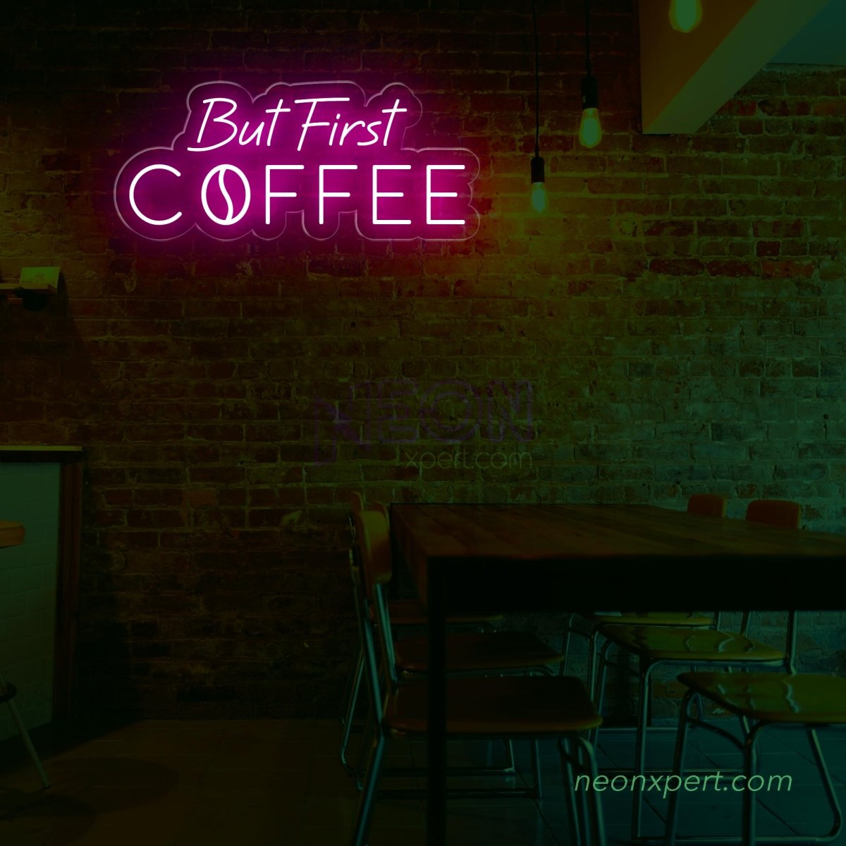 But First Coffee LED Neon Sign - Lighting Up Your Coffee Passion - NeonXpert
