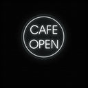 Cafe Open Neon Sign | LED Lighted Window Display for Cafes - NEONXPERT