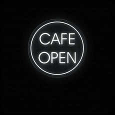 Cafe Open Neon Sign | LED Lighted Window Display for Cafes - NEONXPERT