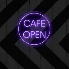 Cafe Open Neon Sign | LED Lighted Window Display for Cafes - NEONXPERT