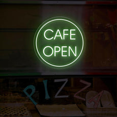 Cafe Open Neon Sign | LED Lighted Window Display for Cafes - NEONXPERT