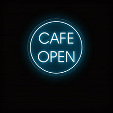 Cafe Open Neon Sign | LED Lighted Window Display for Cafes - NEONXPERT