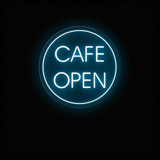 Cafe Open Neon Sign | LED Lighted Window Display for Cafes - NEONXPERT