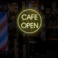 Cafe Open Neon Sign | LED Lighted Window Display for Cafes - NEONXPERT