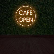 Cafe Open Neon Sign | LED Lighted Window Display for Cafes - NEONXPERT