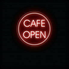 Cafe Open Neon Sign | LED Lighted Window Display for Cafes - NEONXPERT